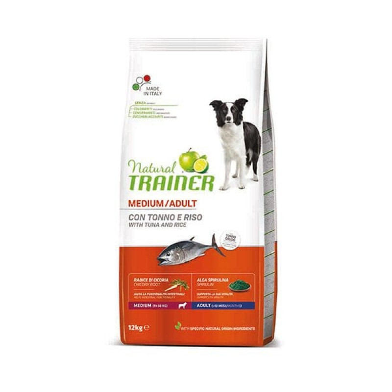 Natural Trainer 12 Kg Adult Medium Ton ve Pirinç | Yetişkin Köpek Kuru Maması Natural Trainer 12 Kg Adult Medium Ton ve Pirinç | Yetişkin Köpek Kuru Maması