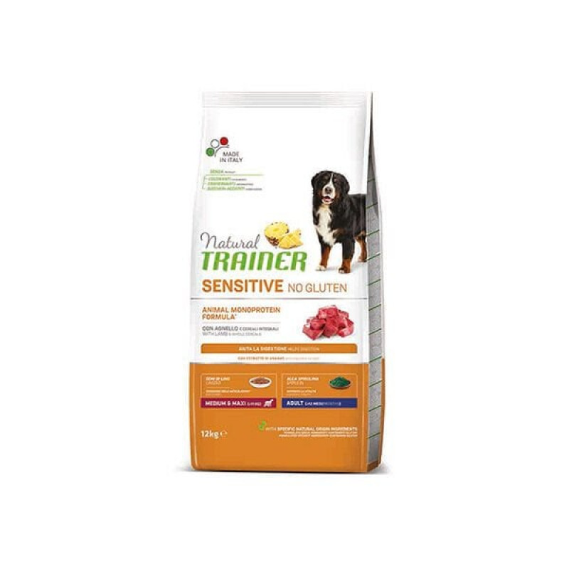 Natural Trainer 12 Kg Sensitive No Gluten Medium Maxi Kuzu | Yetişkin Köpek Kuru Maması Natural Trainer 12 Kg Sensitive No Gluten Medium Maxi Kuzu | Yetişkin Köpek Kuru Maması