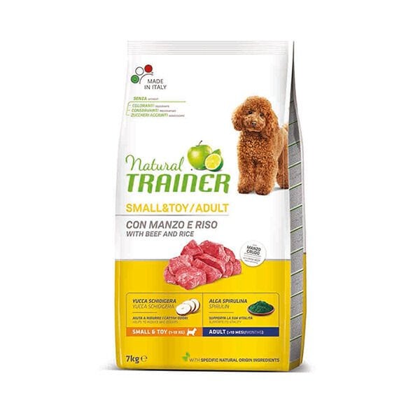 Natural Trainer 7 Kg Adult Small Toy Sığır ve Pirinç | Yetişkin Köpek Kuru Maması