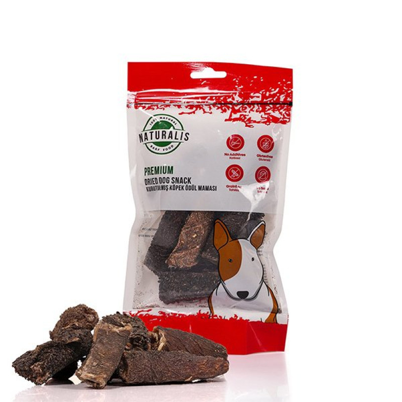 Naturalis 100 Gr Kurutulmuş Kuzu İşkembe ve Sığır Barf | Kurutulmuş Köpek Ödül Maması