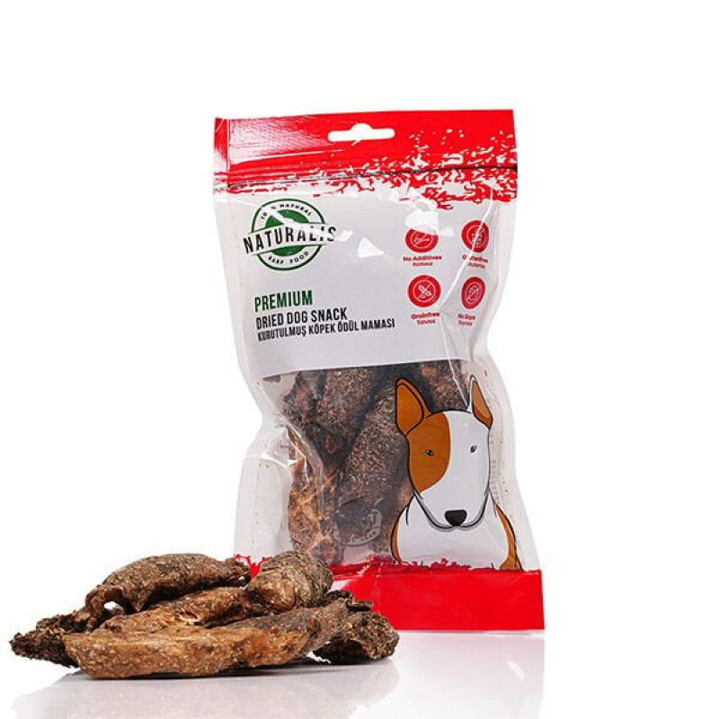 Naturalis 50 Gr Kurutulmuş Kuzu İşkembe ve Tavuk Yürek | Kurutulmuş Köpek Ödül Maması