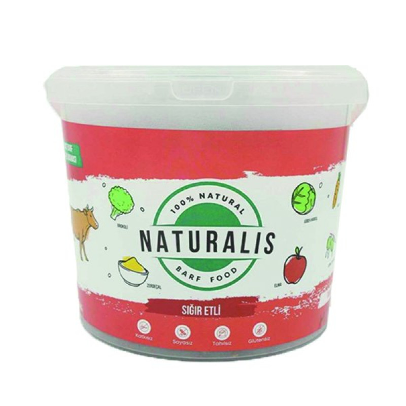 Naturalis 500 Gr Smart Barf 100% Natural Sığır Etli Yetişkin | Yetişkin Köpek Kuru Maması