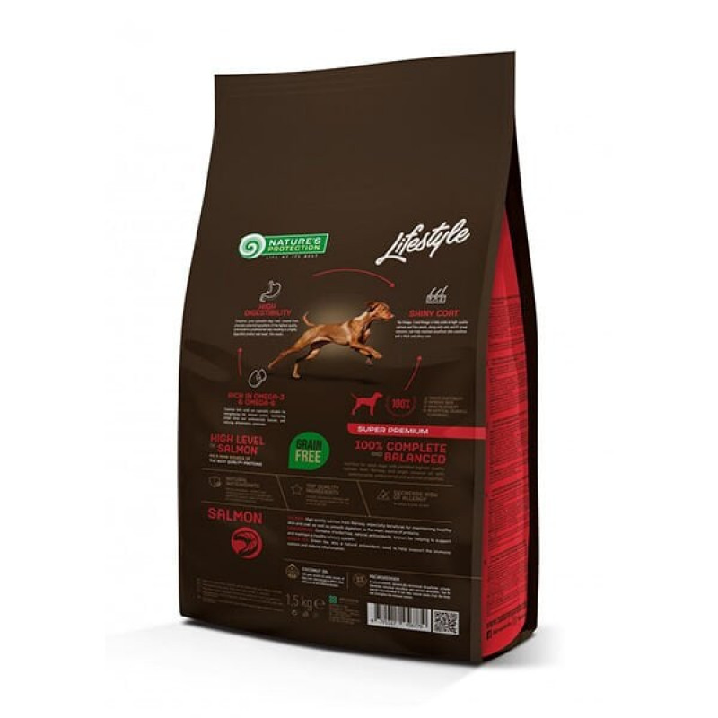 Nature's Protection 1,5 Kg Lifestyle Grain Free Adult Somon | Yetişkin Köpek Kuru Maması