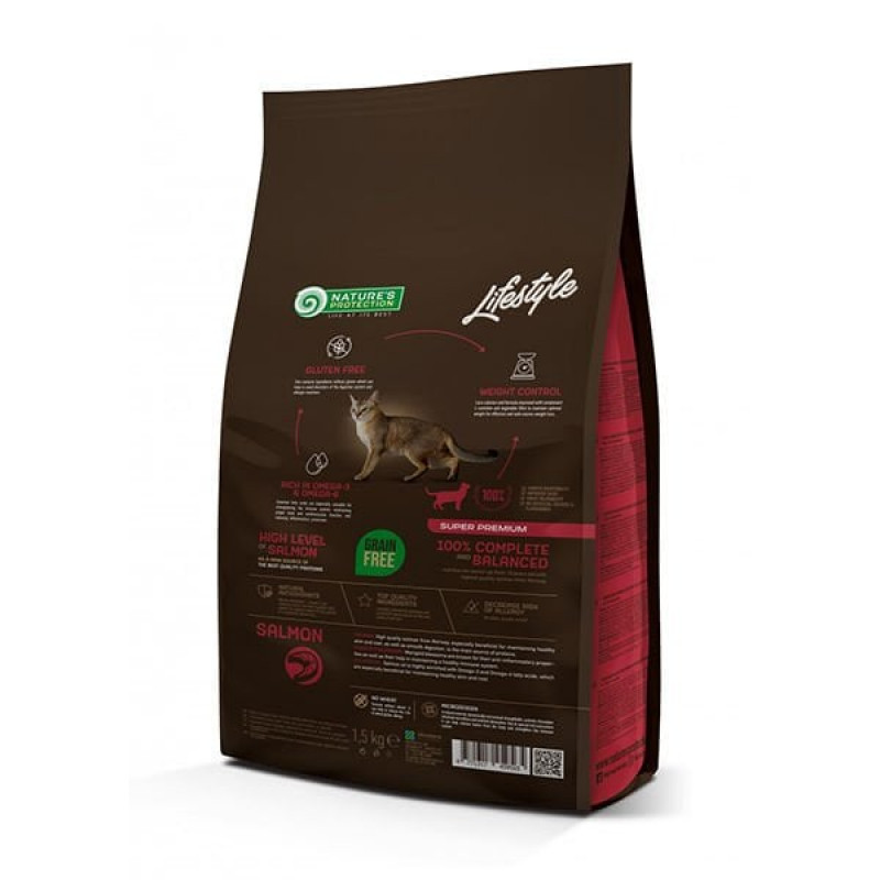 Nature's Protection 1,5 Kg Lifestyle Grain Free Senior Somon | Hipoalerjenik Kedi Maması