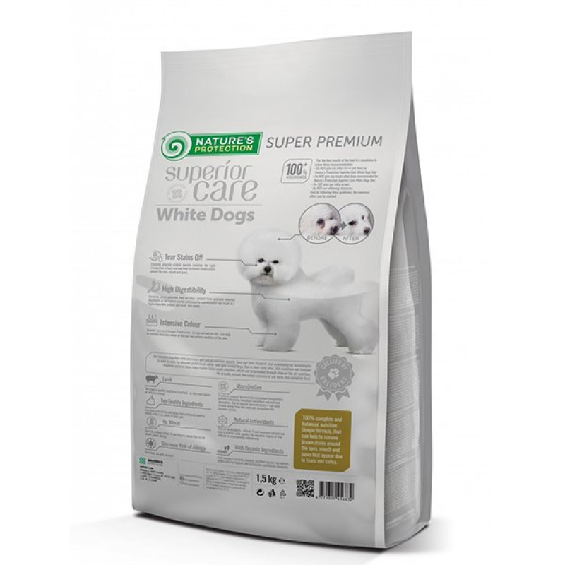 Nature's Protection 10 Kg Adult Beyaz Tüylü Küçük Irk Kuzu Etli Yetişkin | Yetişkin Köpek Kuru Maması