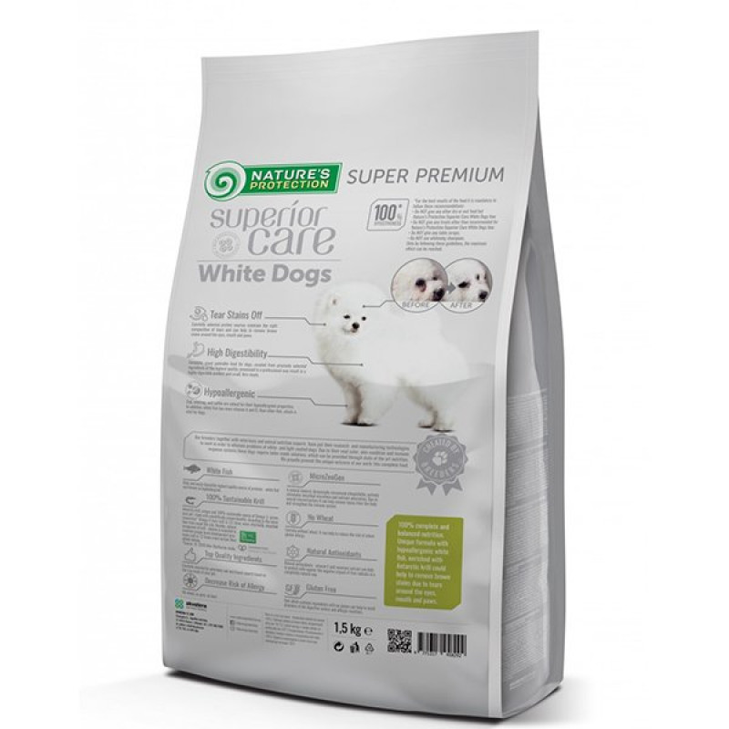 Nature's Protection 10+2 Kg Junior Beyaz Balıklı Tahılsız Beyaz Tüylü Küçük Irk Yavru | Yavru Köpek Kuru Maması