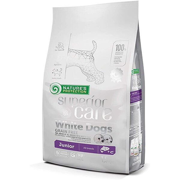 Nature's Protection 17 Kg Junior Puppy White Coat Somon | Yavru Köpek Kuru Maması
