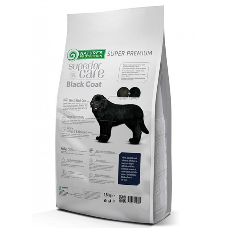 Natures Protection 1.5 Kg Adult Kümes Hayvanlı Siyah Tüylü Yetişkin | Yetişkin Köpek Kuru Maması