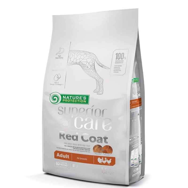 Natures Protection 10 Kg Adult Kümes Hayvanlı Kırmızı Tüylü Yetişkin | Yetişkin Köpek Kuru Maması