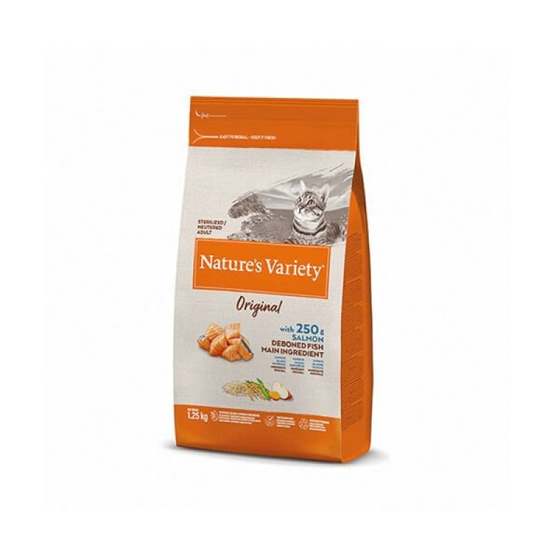 Nature's Variety 1,25 Kg Original Sterilised Somon | Kısırlaştırılmış Kedi Maması Nature's Variety 1,25 Kg Original Sterilised Somon | Kısırlaştırılmış Kedi Maması