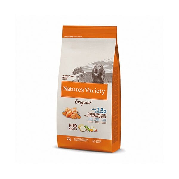Nature's Variety 12 Kg Original Adult Medium Maxi Somon | Yetişkin Köpek Kuru Maması