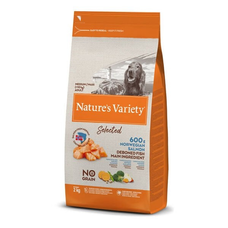 Nature's Variety 2 Kg Selected Adult Medium Maxi Norveç Somonu | Yetişkin Köpek Kuru Maması Nature's Variety 2 Kg Selected Adult Medium Maxi Norveç Somonu | Yetişkin Köpek Kuru Maması
