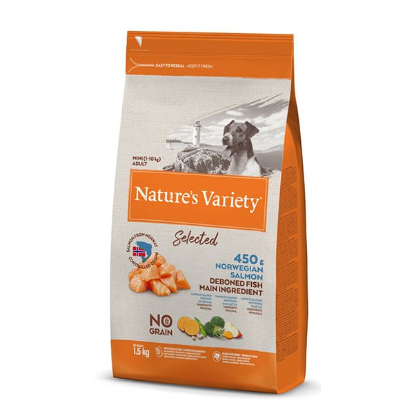 Nature's Variety 2 Kg Selected Adult Mini Norveç Somonu | Tahılsız Köpek Kuru Maması