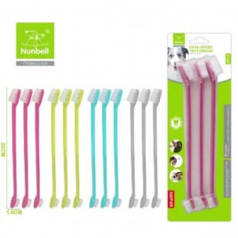 İki Uçlu Kedi ve Köpek Diş Fırçası 3 Adet 22 Cm