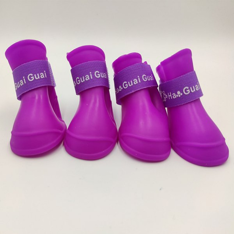 Nunbell Silikon Yürüyüş Botu Mor L | Köpek Patik Ayakkabısı Nunbell Silikon Yürüyüş Botu Mor L | Köpek Patik Ayakkabısı