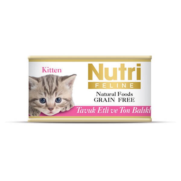 Nutri Feline 85 Gr Tavuklu Ton Balıklı Tahılsız Yavru | Yavru Kedi Maması