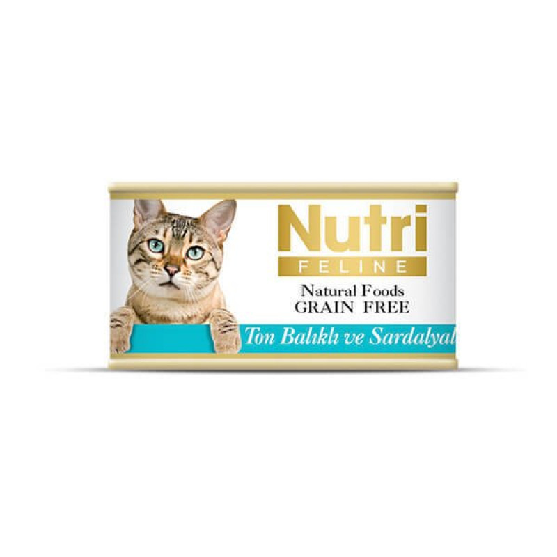 Nutri Feline 85 Gr Ton Balık&Sardalyalı Tahılsız 