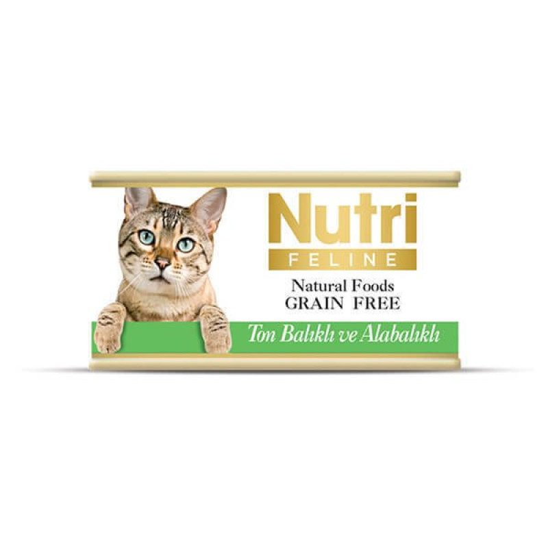 Nutri Feline 85 Gr Ton ve Alabalıklı Tahılsız Nutri Feline 85 Gr Ton ve Alabalıklı Tahılsız