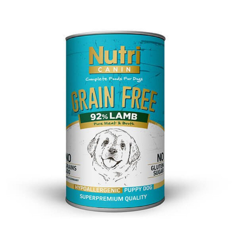 Nutri Canin 400 Gr Tahılsız Puppy Kuzu Etli | Yetişkin Köpek Konserve Maması Nutri Canin 400 Gr Tahılsız Puppy Kuzu Etli | Yetişkin Köpek Konserve Maması
