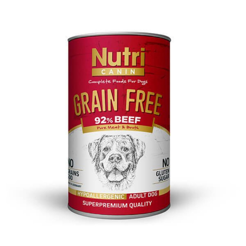 Nutri Canin 400 Gr Tahılsız Sığır Etli | Yetişkin Köpek Konserve Maması Nutri Canin 400 Gr Tahılsız Sığır Etli | Yetişkin Köpek Konserve Maması