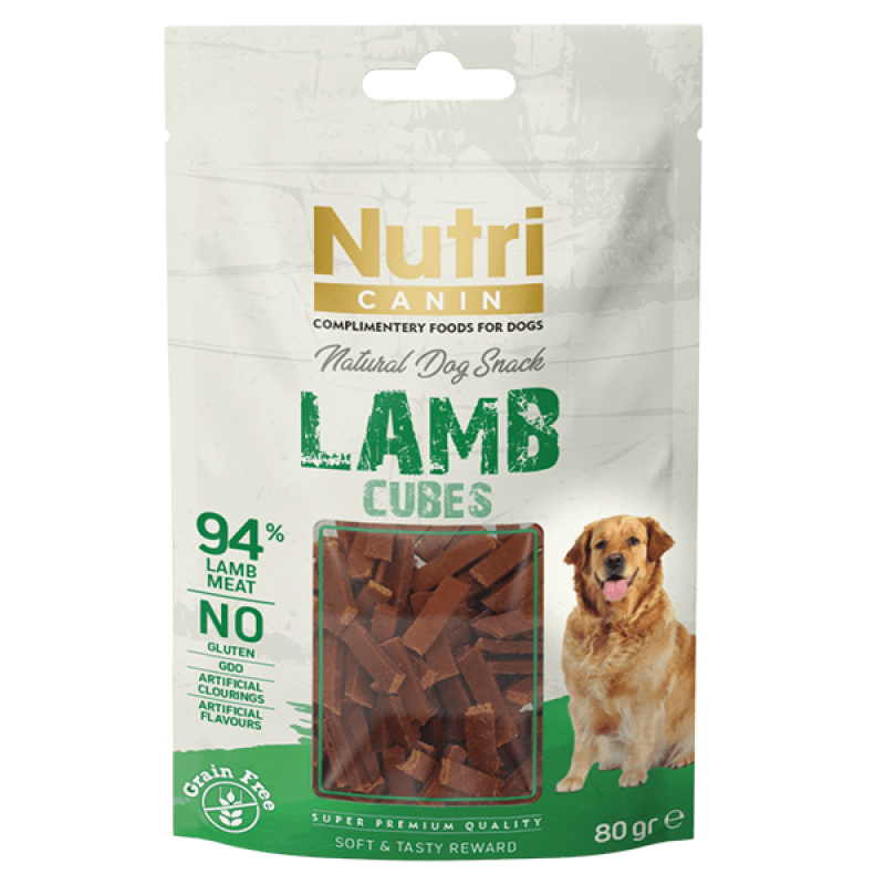 Nutri Canin 80 Gr Lamb Cubes | Köpek Atıştırmalık Ödül Maması Nutri Canin 80 Gr Lamb Cubes | Köpek Atıştırmalık Ödül Maması