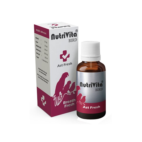NutriVita 30 Ml Bird Fresh For Ast - Kuş Astımı İçin Premiks | Kuş İlacı