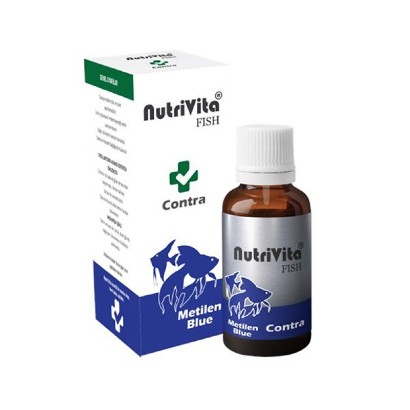 NutriVita 30 Ml Fish Contra Balıklar İçin Metilen Blue | Balık Vitamini