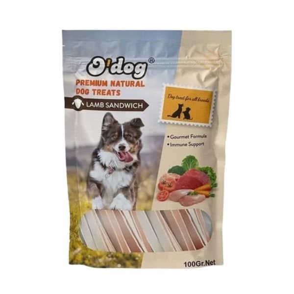 O Dog 100 Gr Kuzu Etli Sandwich | Köpek Atıştırmalık Ödül Maması