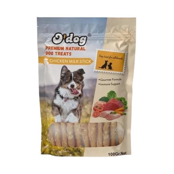 O Dog 100 Gr Tavuk Etli Süt Aromalı Çubuk | Köpek Kemik Ödül Maması