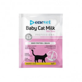 OneVet Baby Cat Milk 5 Gr Sindirim ve Büyüme Destekleyici Yavru ve Anne Kedi Süt Tozu 