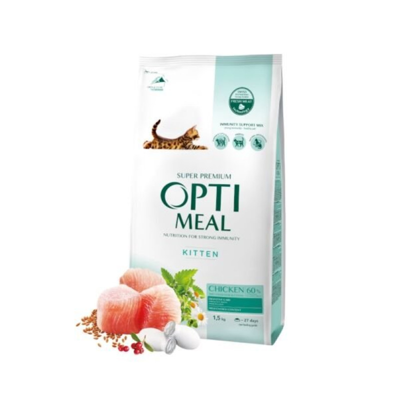 Optimeal 1,5 Kg Kitten Tavuk | Yavru Kedi Kuru Maması Optimeal 1,5 Kg Kitten Tavuk | Yavru Kedi Kuru Maması