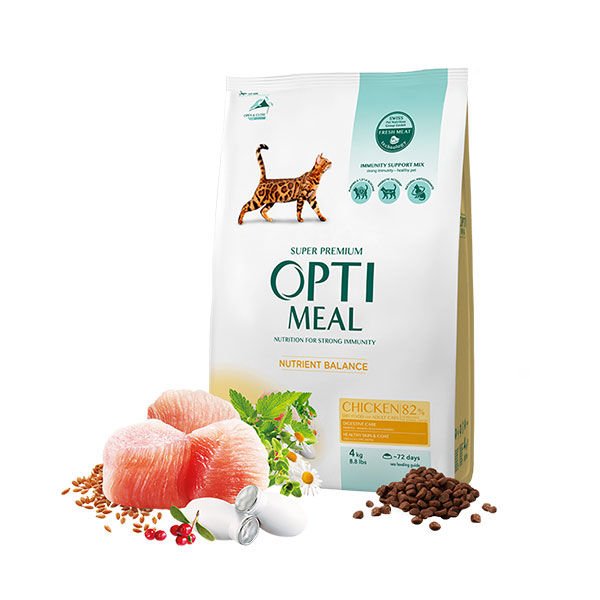 Optimeal 4 Kg Nutrient Balance Tavuk | Yetişkin Kuru Kedi Maması
