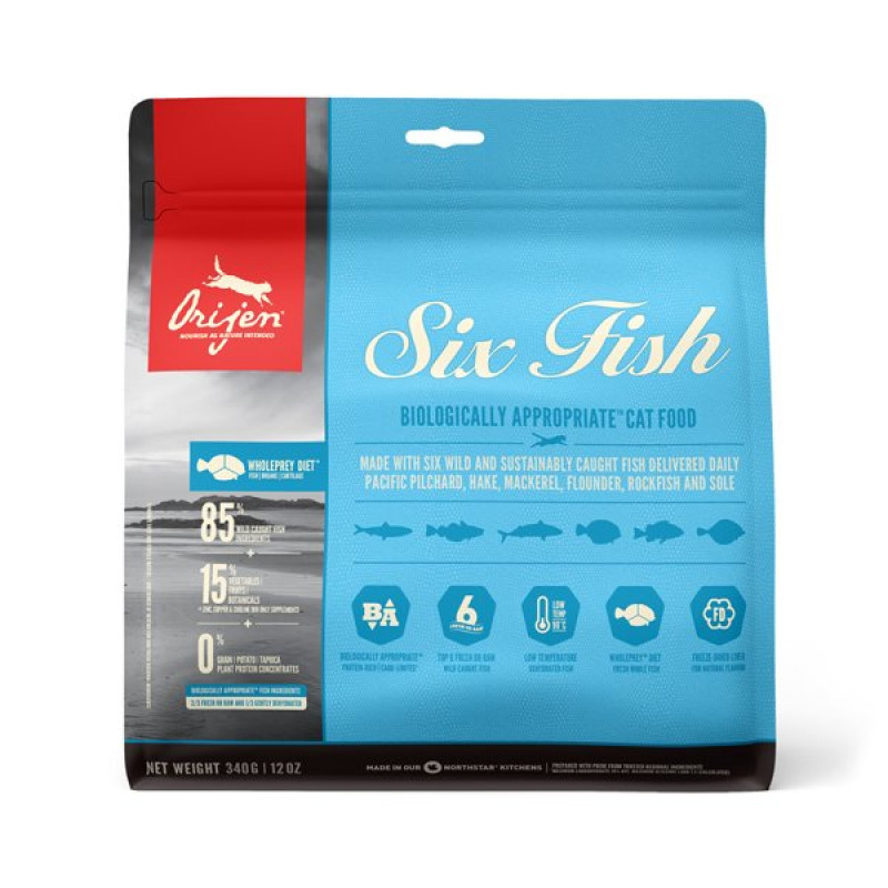 Orijen 340 Gr Six Fish Tahılsız Balık Yavru Ve Yetişkin | Yetişkin Kuru Kedi Maması Orijen 340 Gr Six Fish Tahılsız Balık Yavru Ve Yetişkin | Yetişkin Kuru Kedi Maması