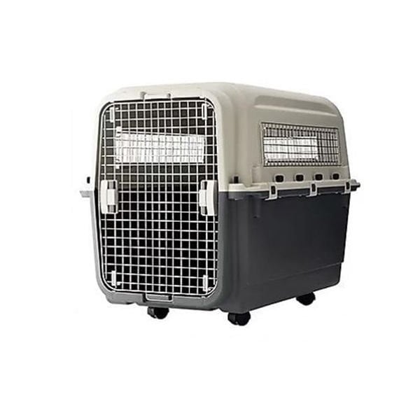 Pakeway 90x73x60 Cm Tekerlekli Taşıma Kafesi Krem ve Siyah | Köpek Taşıma Çantası Ve Kafes