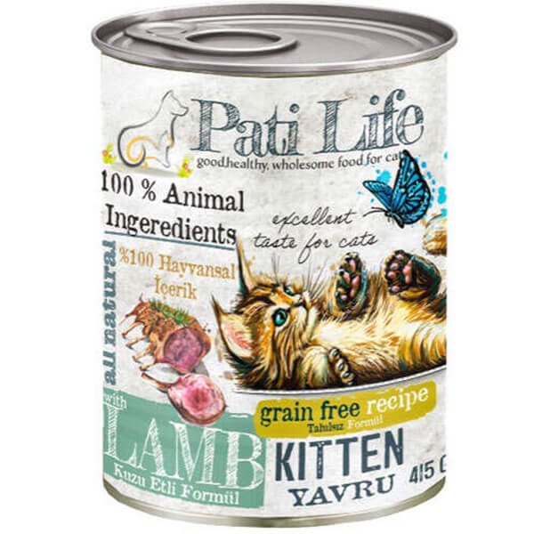 Pati Life  415 Gr Tahılsız Kuzu Etli Yavru | Yavru Kedi Maması