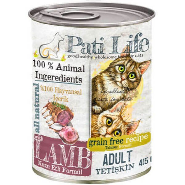 Pati Life 415 Gr Tahılsız Kuzu Etli Yetişkin | Yetişkin Kedi Maması