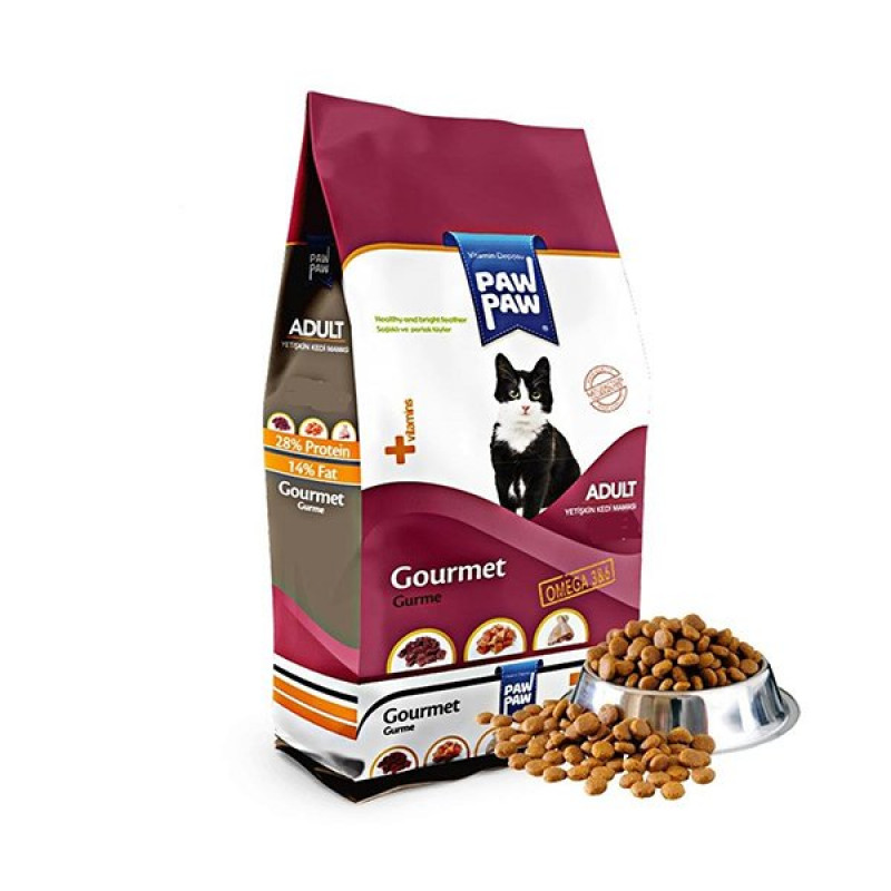 Paw Paw 15 Kg Gourmet Yetişkin | Yetişkin Kuru Kedi Maması Paw Paw 15 Kg Gourmet Yetişkin | Yetişkin Kuru Kedi Maması