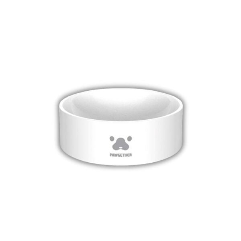 Pawgether Bowl 1S Plastik Kedi ve Köpek Mama ve Su Kabı 850 Ml 19.6x19.6x8.6 Cm Beyaz