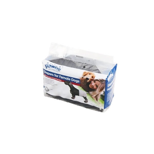 Pawise 12 Adet L Alt Bağlama Bezi Siyah | Köpek Külodu Ve Pedi