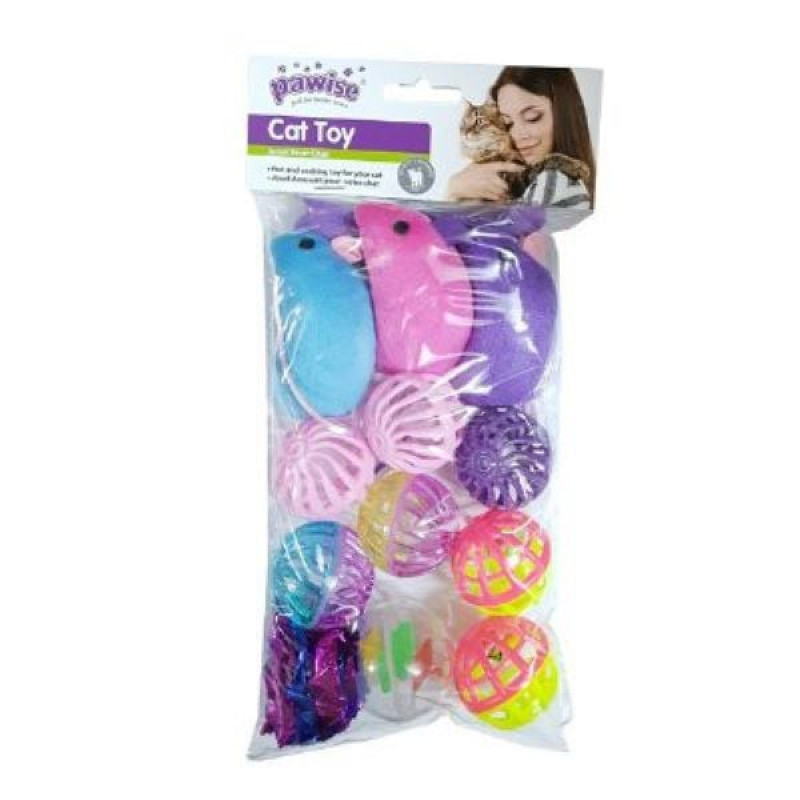 Pawise 13 Adet Karışık Plastik Oyuncak | Plastik Kedi Oyuncağı Pawise 13 Adet Karışık Plastik Oyuncak | Plastik Kedi Oyuncağı
