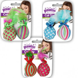 2 Adet Tüylü Top Renkli | Kedi Top Oyuncak 2 Adet Tüylü Top Renkli | Kedi Top Oyuncak