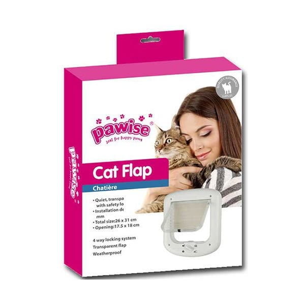 Pawise 26x31 Cm Kapı Beyaz | Kedi Kapısı