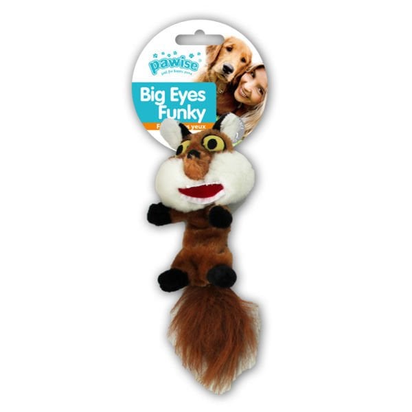 Pawise 29 Cm Big Eyes Funky Fox Peluş | Kumaş Ve Peluş Köpek Oyuncağı