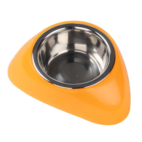Pawise 350 Ml Plastik Ayaklı Mama Kabı Turuncu | Metal Mama Ve Su Kabı