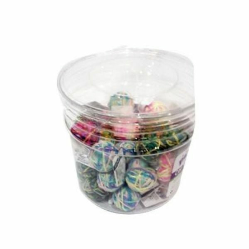 Pawise 48 Adet Örme Top Renkli 3,8 Cm | Kedi Top Oyuncak