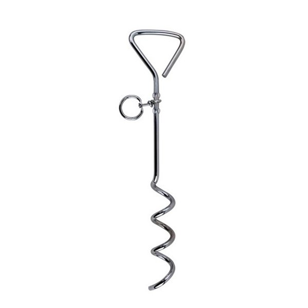 Pawise 8mm X 41 Cm Spiral Tasması Bağlama Kazığı | Köpek Bahçe Bağlama Kayışı