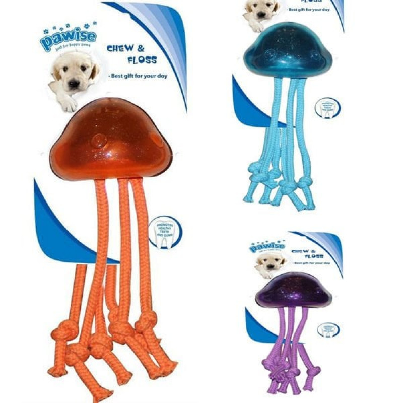 Pawise 9,5x9,5x7 Cm İpli Denizanası | Köpek Çiğneme Pawise 9,5x9,5x7 Cm İpli Denizanası | Köpek Çiğneme