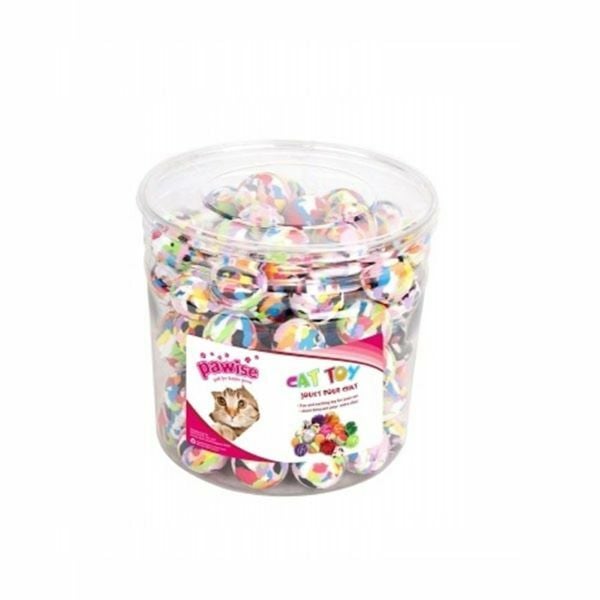 Pawise 90 Adet Mermer Desenli Sünger Top | Kedi Top Oyuncak
