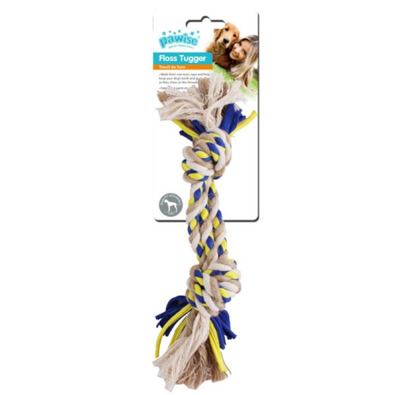 Pawise Floss Tugger İp Kemik Oyuncak | Köpek Diş İpi Pawise Floss Tugger İp Kemik Oyuncak | Köpek Diş İpi