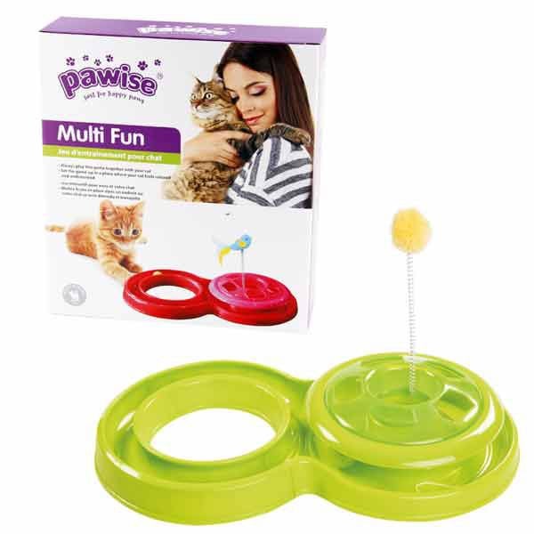 Pawise Great Fun Cat Toy Plastik Parkur Renkli | Kedi Oyun Alanı